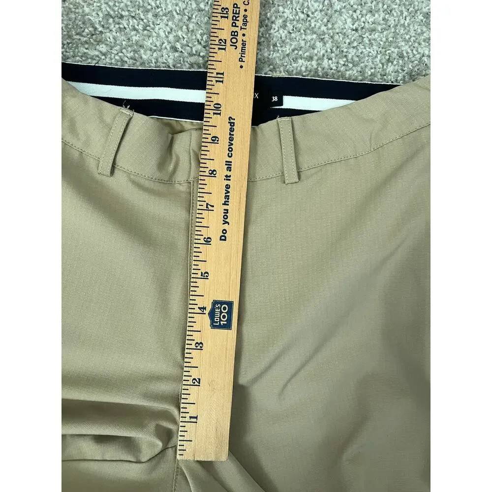 Monoprix Sport Golf Pants Stretch Performance Pockets Zip Preppy France Size 38